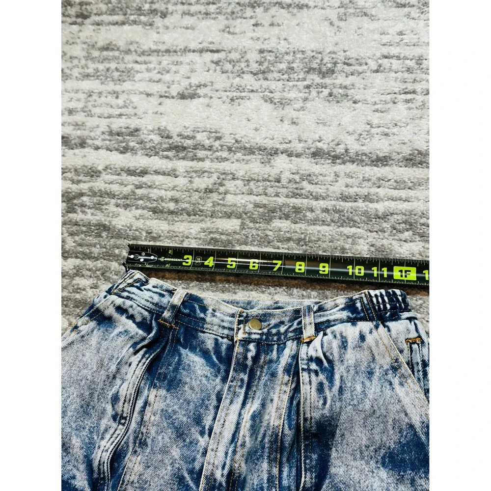 Body Gear Cargo Jeans Kids 8 Blue Acid Wash Vintage Baggy Streetwear Denim‎